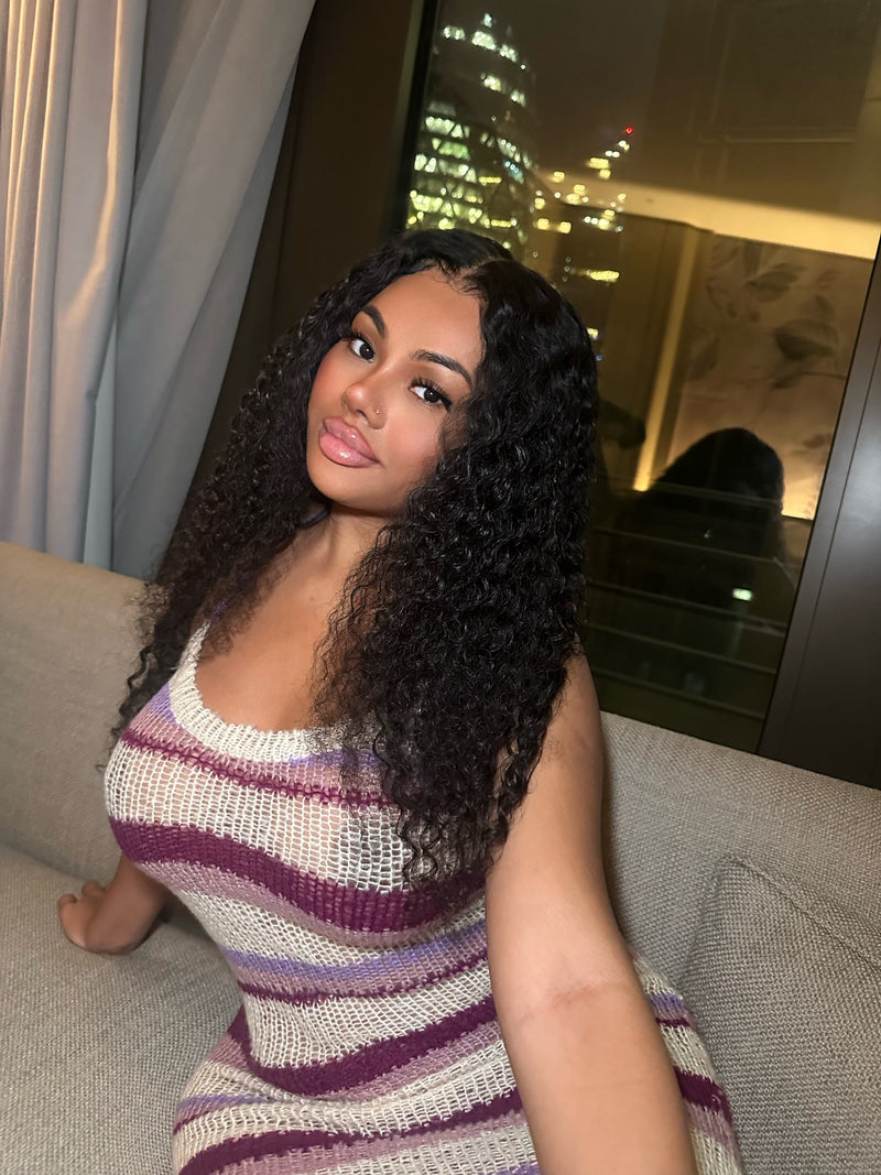 DVH Kinky Curly Wigs(Lace Frontal)