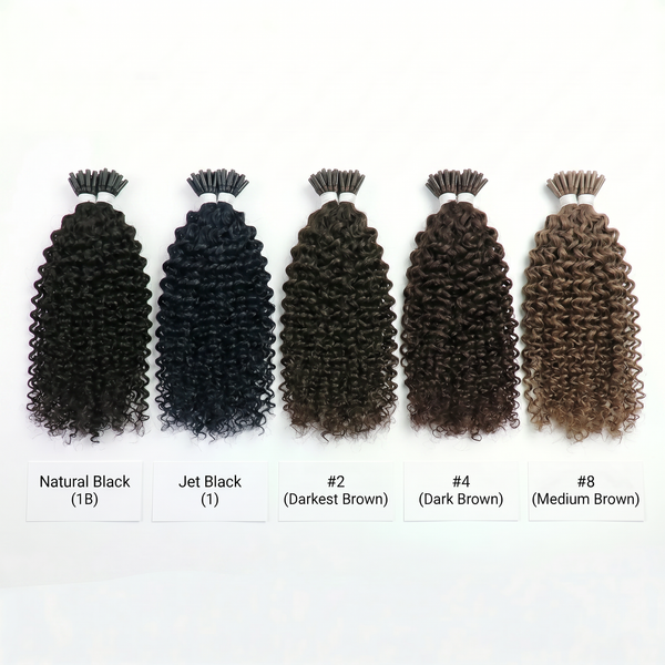 DVH Kinky Curly Micro Ring (I-Tip) Hair Extensions