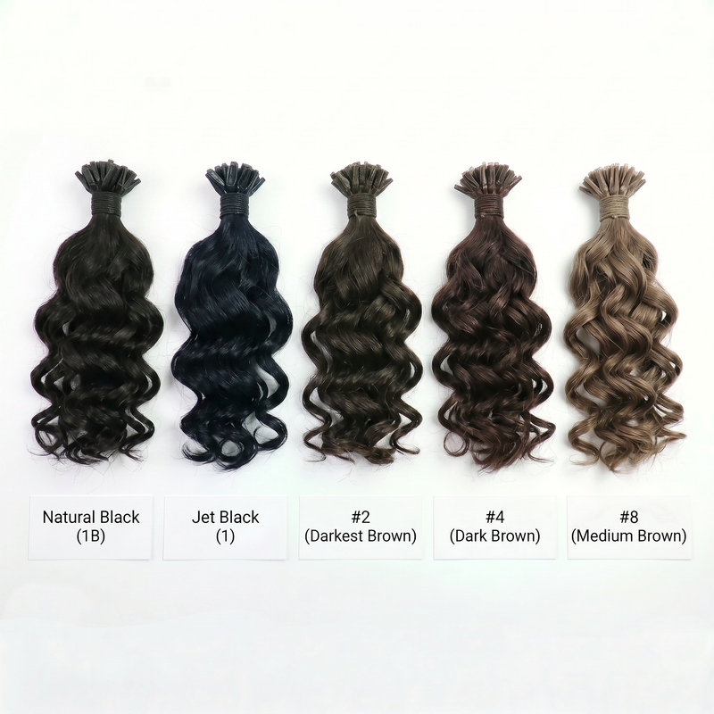 DVH Loose Wave Curly Micro Ring (I-Tip) Hair Extensions