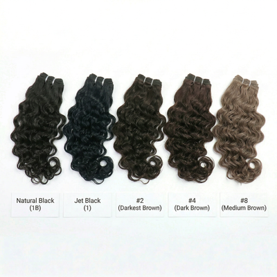 Virgin Loose Wave Curly Weft Extensions