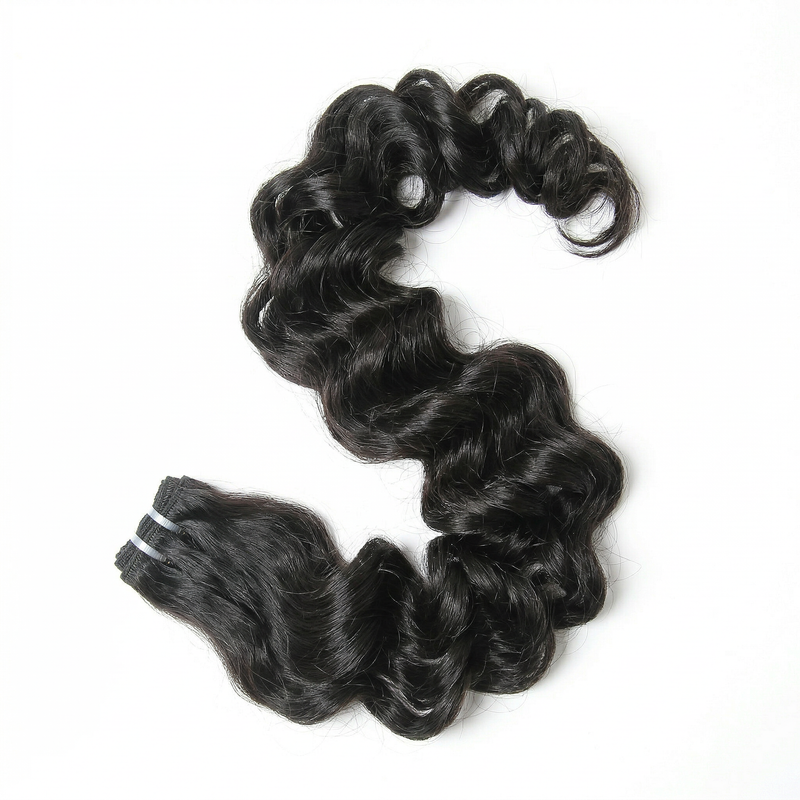 Raw Loose Wave Curly Weft Extensions