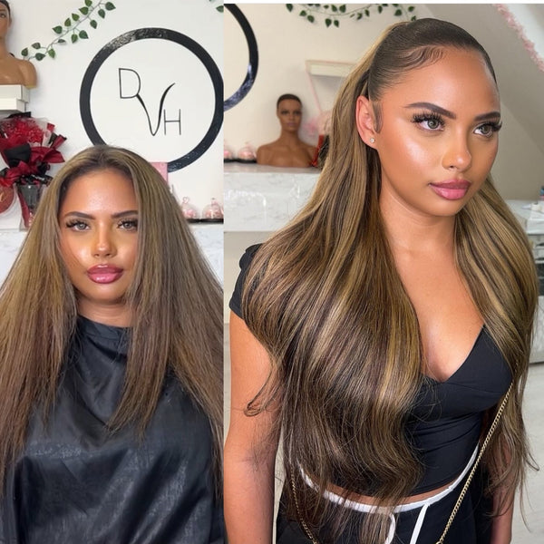 DVH Raw Highlight Blend Extensions(Machine weft)