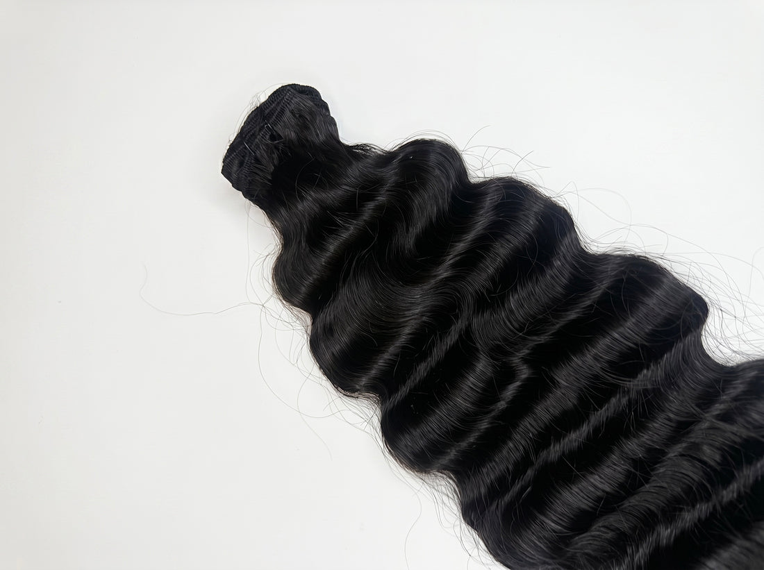 Virgin Indian Curls Machine Weft Extensions