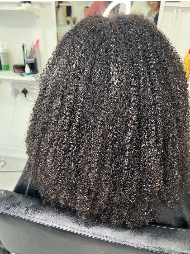 DVH Kinky Curly Wigs(Lace Frontal)