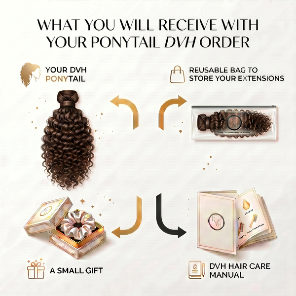 DVH Burmese Curls Ponytail (Wraparound)