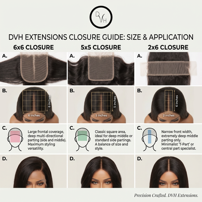 DVH HD Burmese Curls 5x5 Closure