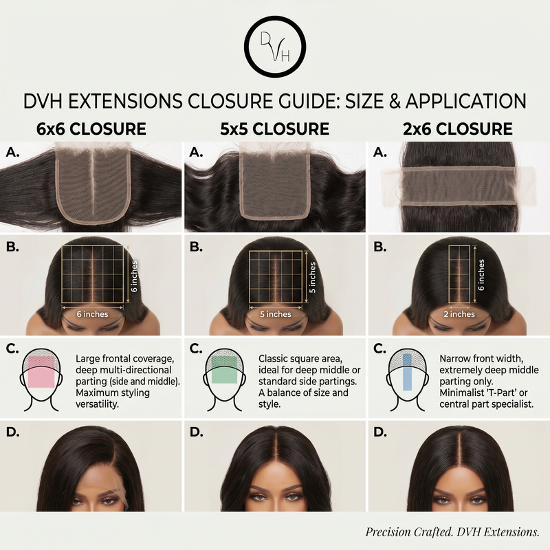 DVH HD Straight 2x6 Closure