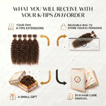DVH Kinky Curly Keratin Bond (K-Tip) Hair Extensions
