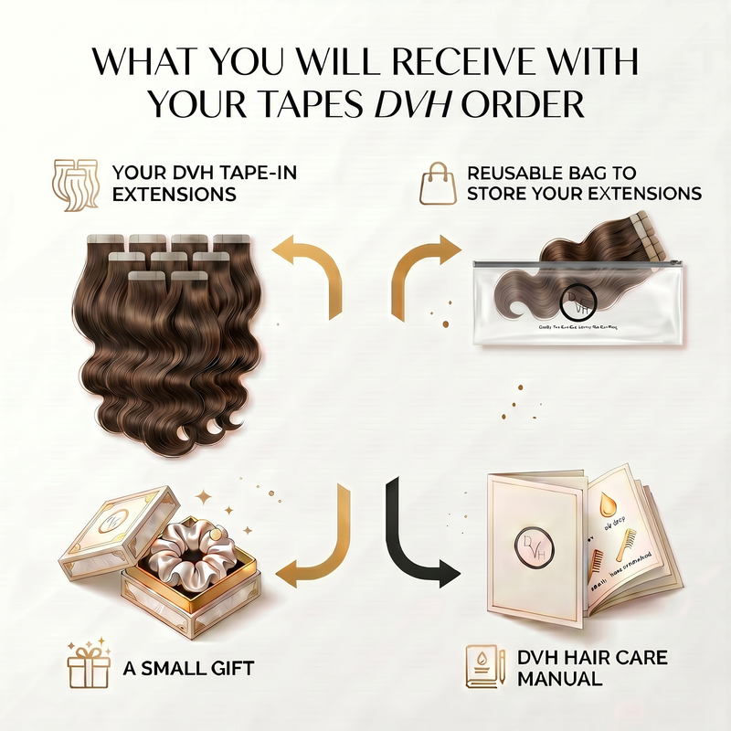 DVH Virgin Body Wave Tape In Extensions