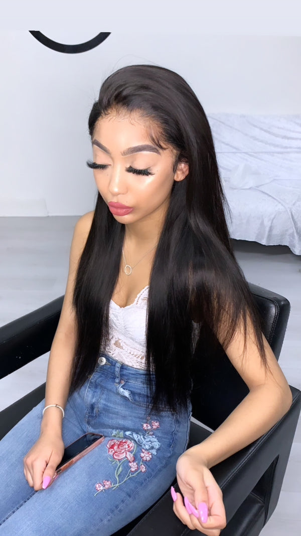 Tiana – Straight 13x6 HD Lace Frontal Wig (26” Custom Unit)