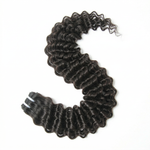 Raw Deep Wave Curly Weft Extensions