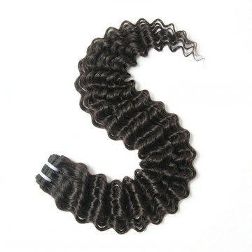 Raw Deep Wave Curly Weft Extensions