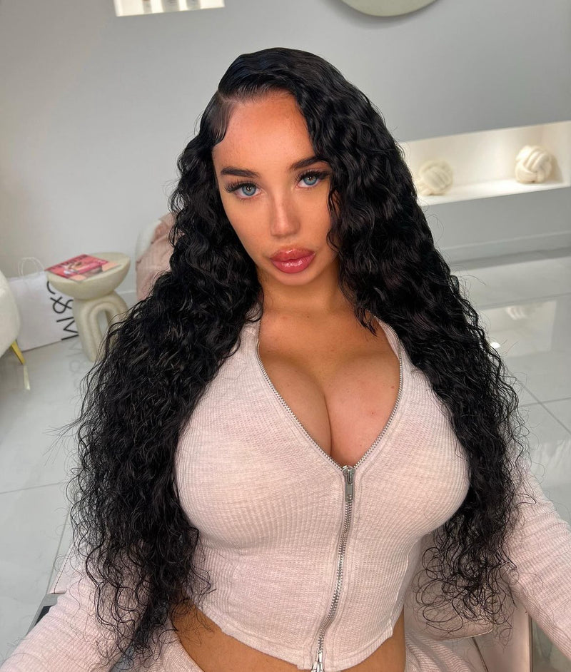 Raw Deep Wave Curly Weft Extensions
