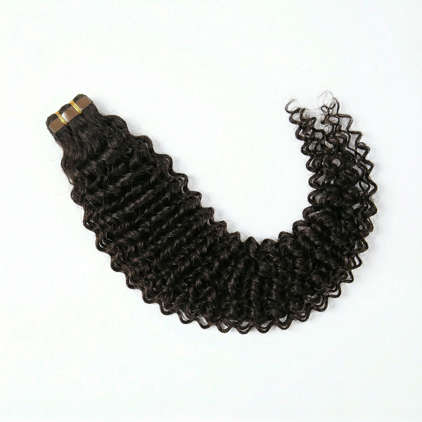 DVH Virgin Kinky Curly Tape In Extensions