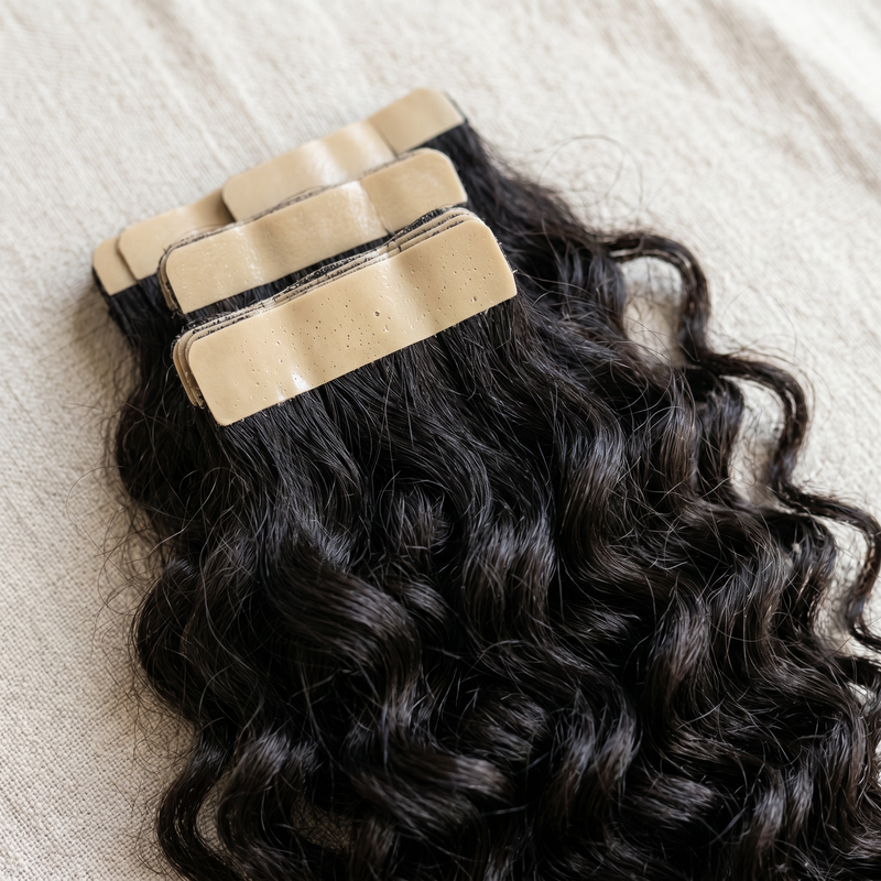 DVH Raw Loose Wave Curly Tape In Extensions