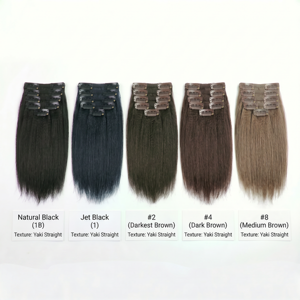 DVH Virgin Yaki Straight Clip in's Extensions