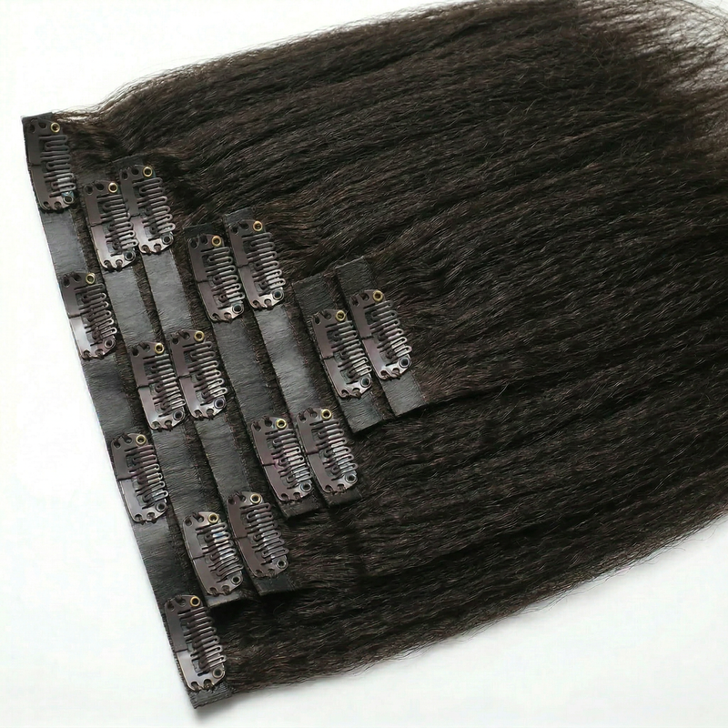 DVH Virgin Kinky Straight Clip in's Extensions