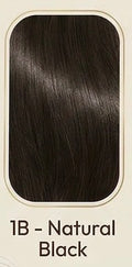 Hair color swatch labeled 1B - Natural Black