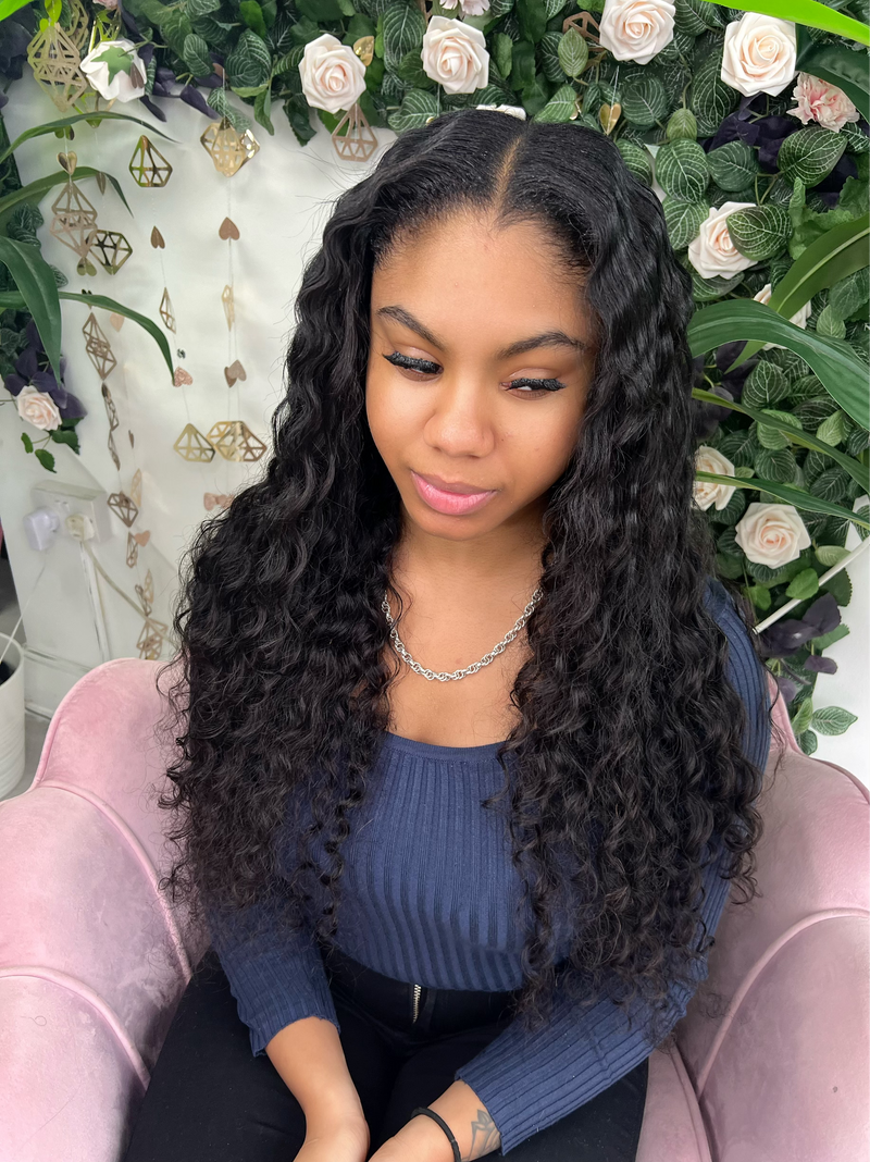 Virgin Loose Wave Curly Weft Extensions