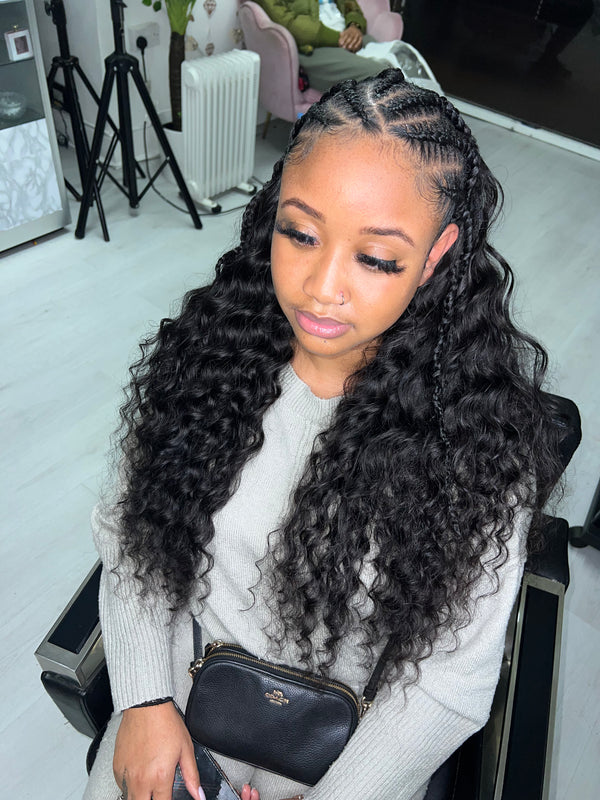 Virgin Loose Wave Curly Weft Extensions
