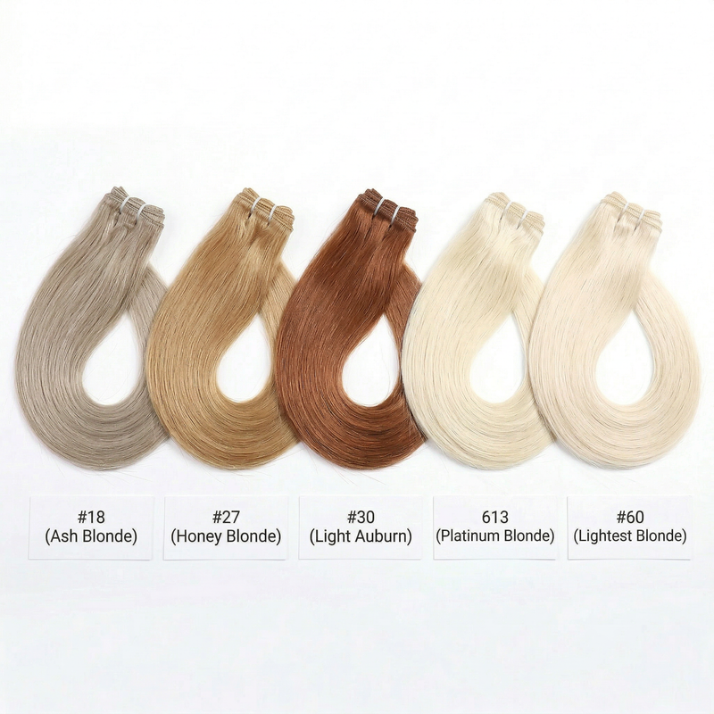 Raw Blonde Straight Weft Extensions