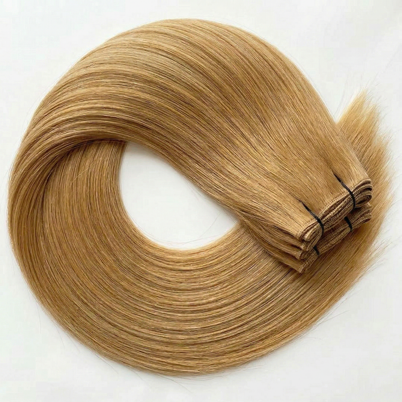 Raw Blonde Straight Genius Weft Extensions