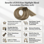 DVH Raw Highlight Blend Extensions(Machine weft)