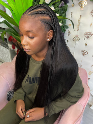 Half Braids / Half Sew In (DVH Hair)