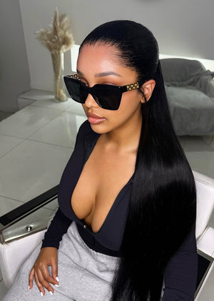 Half frontal ponytail/ half sew in(DVH Hair)