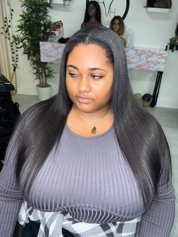Hybrid Tape In / Sew In Install (DVH Hair)