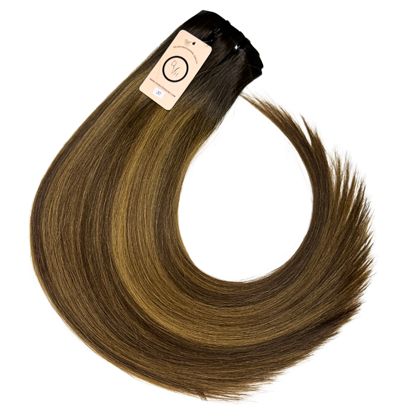 DVH Raw Highlights Straight Seamless Clip In's Extensions