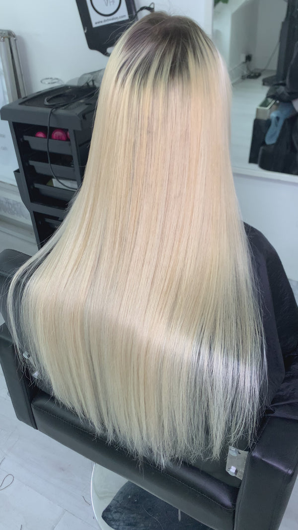 Raw Blonde Straight Weft Extensions