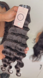 Virgin Loose Wave Curly Weft Extensions
