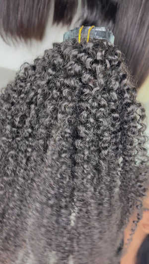 DVH Virgin Kinky Curly Clip in's Extensions