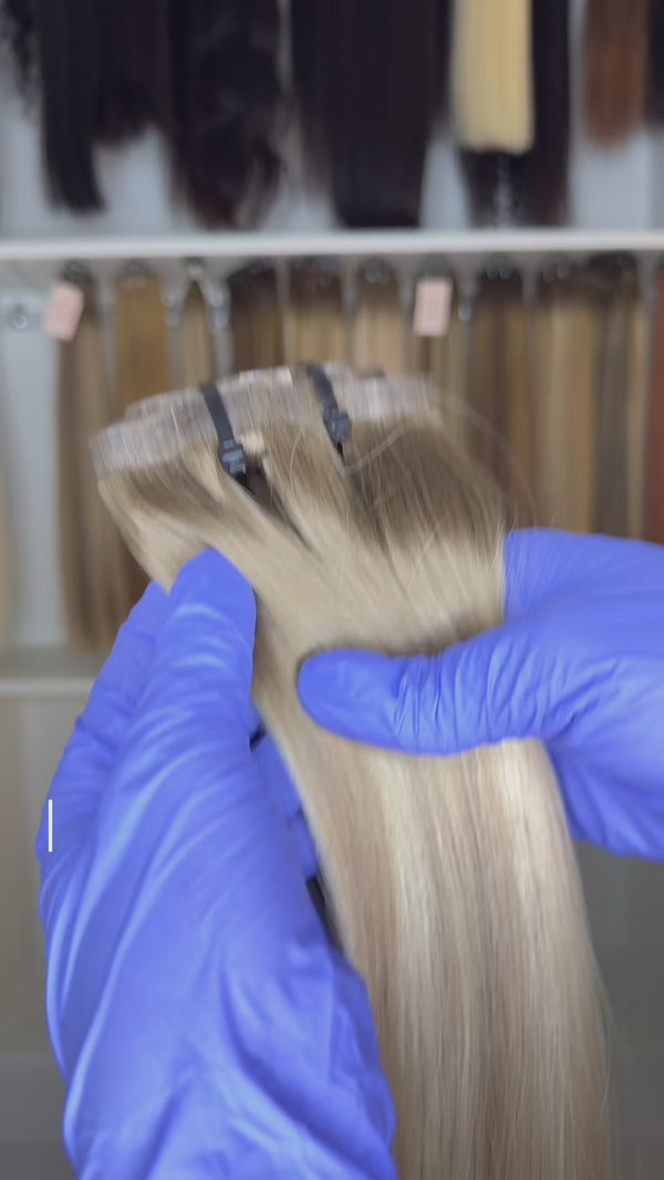 DVH Raw Highlights Straight Seamless Clip In's Extensions