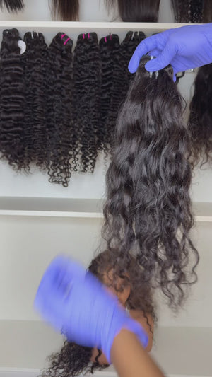 Raw Natural Wave Weft Extensions