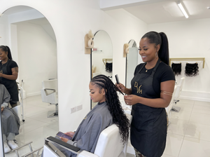 Half Braids/Half Sew In (Client Hair)